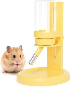 Hamster Water Bottle No Drip, 4oz Glass Small Animal Water Dispenser,Yellow