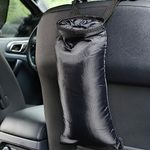 IPELY Universal Car Garbage Bag Back Seat Headrest Litter Trash Garbage Can (Black)