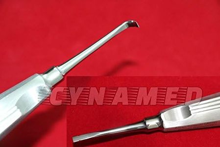 Set of 2 Each German Stainless Crown Remover Spreaders Straight Plus Curved Dental Instruments Autoclavable