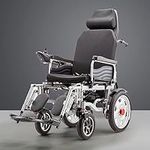 All Terrain Power Wheelchair for Adults - 31 Miles Long Travel Range, 330lb Weight Capacity - Reclining Seat - Portable Foldable Electric Chair with 40A Lithium Battery