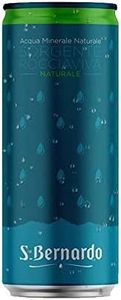 Acqua Naturale San Bernardo in Lattina Alluminio Multisensoriale | Gocce Sensoriali alla Vista e Tatto | 24 Pezzi da 33 Cl | Plastic Free | Prodotto a Ridotto Impatto Ambientale | Riciclabile