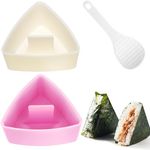 Onigiri Mold Triangle, 2 Pack Large Rice Ball Mold Sushi Makers, Japanese Rice Cooker Kit for Lunch Bento