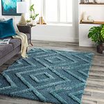 Hi-Fi Modern Fuzzy Furry Carpet for Kids Girls Boys Dorm Nursery Floor Accent Home Decor Gift Rug, Soft Shaggy Area Rugs Fluffy Bedroom Carpet for Living Room Bedside Runner 2x6 Feet (60x180 cm)