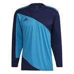 adidas Men's Squadra 21 Goalkeeper Jersey, Team Navy/Bold Aqua, M