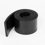 WochiTV Solid Rubber Strips Rolls, 1/4" Thick x 1" Wide x 48" Long Neoprene Rubber Sheets Perfect for DIY Gasket Material, Sealing, Liner, Shield, Padding, Mat