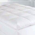 Luxurious White 85% Goose Feather & 15% Down Mattress Topper Enhancer By CosyWinks® 4ft Double