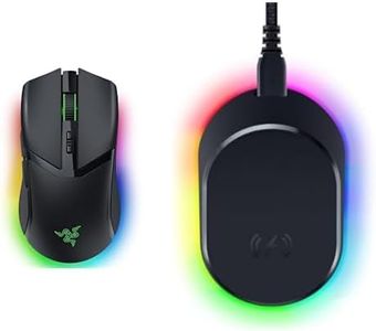 Razer Cobra Pro - Customizable Wireless Gaming Mouse Chroma RGB Black + Mouse Dock Pro & Charging Puck - Magnetic Wireless Charging Dock (Hyperspeed 4K, 8 RGB Chroma lighting) - Black