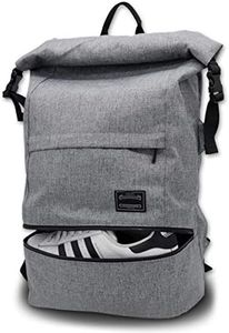 ITSHINY Mochila portátil, Mochilas Escolares, Macuto de viaje Bolsa de antirrobo Roll Top Bolsa escolar Mochila casual de día ligera y resistente al agua para hombre mujeres hasta 15,6 Pulgadas Gris