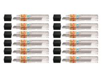 Pentel Hi-Polymer Super Lead Refills for Mechanical Pencils, 12 Leads Per Tube, HB Grade, Standard Lead for Everyday Use, 0.5mm Fine Point, C505-HB, Box of 12