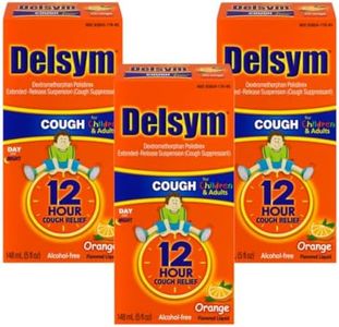 Delsym Adult 12 Hr Cough Relief Liquid, Orange, 15oz (3X5oz)