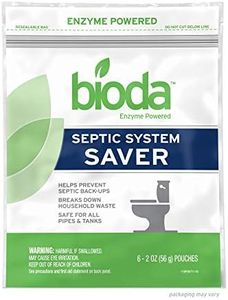 Bioda Septic System Saver, Professional Strength, 6-Pack, 6-Month Supply