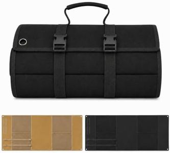 TVDARMO Shooting Mat Prone Padded, Extra Large, Portable, Roll Up, for Range Shooting and Hunting (Black)