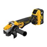 DEWALT 20V MAX* XR Angle Grinder, Trigger Switch, Power Detect Tool Technology Kit, 4-1/2-Inch to 5-Inch (DCG415W1)