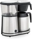 Bonavita Connoisseur 8-Cup One-Touch Coffee Maker Featuring Hanging Filter Basket and Thermal Carafe, BV1901TS, Stainless Steel, Chrome