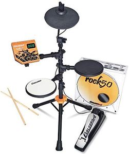 Carlsbro Rock50 Childrens Electric Drum Set, Kids Electronic Drums Kit, Electric Drums for Beginners, Ideal Fun & Engaging Musical Gift Set for Aspiring Young Drummer