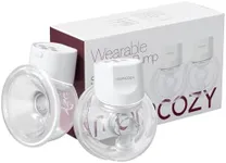 Momcozy Hands-Free Breast Pump S12 Pro, Wearable & Portable Pump with Soft DoubleFit Flange, 3 Modes | 9 Levels Double Electric Pump, Smart Display, 24mm, 2 Pack, Cozy White