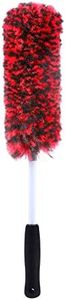 Unique Synthetic Wool Wheel Brush, Easy Reach Wheel and Rim Detailing Brush, Car Wheel Brush, Rim Cleaning Brush, Multipurpose Use for Wheels, Rims, Motorcycles, Bicycles, Boats, RVs