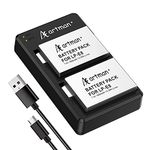 Artman LP-E8 Battery and Rapid Dual USB Charger kit for Fully Compatible with Canon EOS Rebel T3i T2i T4i T5i, EOS 600D 550D 650D 700D, Kiss X4 X5 X6 X7, LC-E8E Digital Cameras (2-Pack 1800mAh)