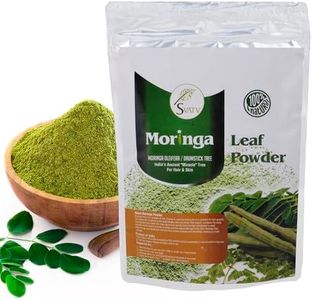 SVATV Natural Moringa Powder (Moringa Oleifera Leaf Powder) | Rich in Antioxidants and Immune Vitamin | Moringa Tea, Moringa Drink, Moringa Powder for Hair - (227g, 0.5 lbs, 8 ounces)