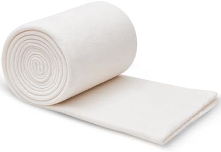 RRKTP Cotton Quilting Batting Microwave Safe for Bowl Cozies,36" x 10Yards Cotton Batting for Quilting by The Roll,Cotton Lightweight Lining for Potholders Quilting,Batting for Sewing Handmade&DIY