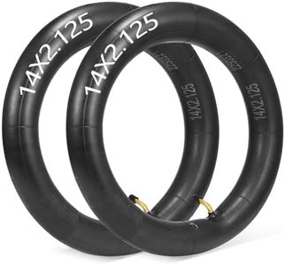 2-Pack 14x2.125 Bike Inner Tube,14 Inch E-Bike Tubes with Angled Valve Stem for Electric Bicycle, E-Bike and Electric Scooters