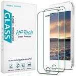 HPTech iPhone 5S 5 SE 5C Screen Protector - (2-Pack) Tempered Glass Film for Apple iPhone SE, iPhone 5S, iPhone 5, iPhone 5C with Lifetime Replacement Warranty