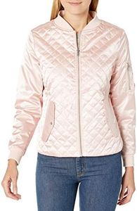 Charles River Apparel Women's Quilted Boston Flight Jacket, Rose Gold, X-Large