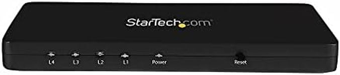 StarTech.com 4K HDMI Splitter – 4k 30Hz – 4 Port – Aluminum – Backward Compatible – HDMI Multi Port – HDMI Hub