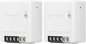 SONOFF ZBMINI ZigBee MINI Smart Switch, 2 Way Light Switch, Compatible with Alexa, SmartThings Hub, Google Home, SONOFF ZBBridge, ZigBee 3.0 Gateway Hub Required, 10A/2200W, 2 Pack