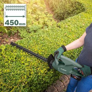 Bosch Cordless Hedge Cutter EasyHedgeCut 18-45 – Lightweight 45cm Blade
