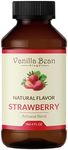 Natural Strawberry Extract for Baking and Flavoring - 4 OZ - Premium Quality Natural Flavors for Baked Goods, Desserts, & Cooking