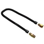 Stanbroil 1/2" X 24" Non-Whistle Flexible Flex Gas Line Connector Kit - Whistle Free Gas Flex Line for NG or LP Fire Pit and Fireplace