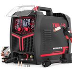 YESWELDER 160A Gas Free Multiprocess MIG Welder, Flux Cored/MIG/Lift TIG/Stick 4 in 1 Welding Machine, Synergistic Control 110V/220V Dual Voltage