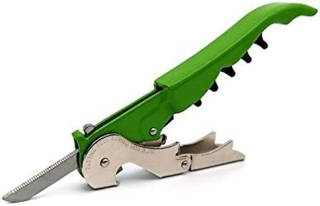 Pulltap's Genuine Slider 900 Double-Hinged Lever Waiters Wine Corkscrew Bottle Opener (Verde Claro)