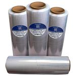 International Plastics Co. 18" Stretch Film/Wrap 1500 feet 7 Layers 80 Gauge Industrial Strength up to 800% Stretch 20 Microns Clear Durable Adhering Packing Moving Heavy Duty Shrink Film Box of 4