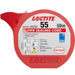 Loc-tite 55 Pipe Sealing Cord 50m High Performance Thread Sealing Solution for Plumbing HVAC and Industrial Applications Reliable Easy to Use and Durable Sealant for Pipes and Fittings.