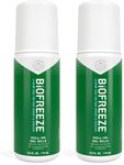 Biofreeze, Roll-on, Penetrating Pain Relief for Sore Muscles, Arthritis, Backaches, and Sore Joints, Fast Acting, Long Lasting, Cooling Menthol Formula, Mess Free Application, 74mL (Pack of 2)