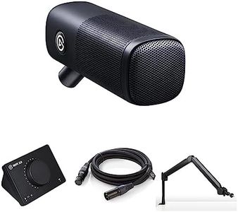 Elgato XLR Microphone Complete Bundle - Dynamic Mic, Boom Arm, XLR Cable, USB Interface, Free Mixer Software for Streaming, Podcasts, Vocal Recording, Starter-Friendly Audio Kit, PC/Mac