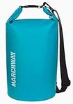 MARCHWAY Floating Waterproof Dry Bag 5L/10L/20L/30L/40L, Roll Top Sack Keeps Gear Dry for Kayaking, Rafting, Boating, Swimming, Camping, Hiking, Beach, Fishing (Teal, 20L)