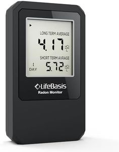 Life Basis Home Radon Detector, Portable Radon Tester for Home with Long and Short Term Radon Monitoring 0-500 pCi/L Range Battery Operated (Including Battery)