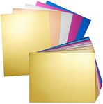 Bright Creations 100 Sheets of Metallic Cardstock, Thick 250 GSM 8.5x11 Paper for Arts and Crafts, Classroom, DIY Projects (Assorted Colors, Letter Size)