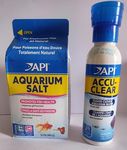 API Aquarium Salt 454 g and API Accu-Clear - 118 ml -(2 Items Combo) - Sai Aqua World