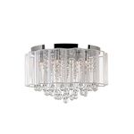 Trans Globe Lighting Veiled Modern Flush Mount Light, One Size, Polished Chrome