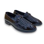 Moda Bay™ Men's Slip-On Checkered Stylish Lightweight Premium Loafer & Mocassins Casual Wear for Men (Black, 7)