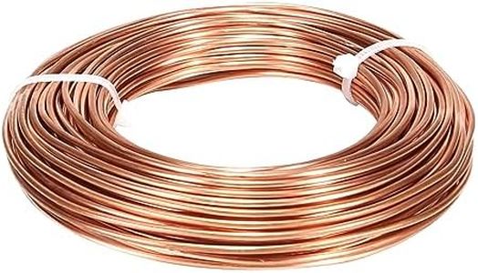 ibaofuing 99.9% Soft Copper Wire, 8 Gauge/ 3.25 mm Diameter, 19.5 Feet / 6m, 1 Pound Spool Pure Copper Wire, Jewelry Making Wire Craft Wire