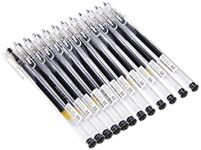 Pilot 101201 G105 Gel Ink Rollerball Pen with 0.5 mm Tip - Black (Pack of 12)