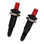 METER STAR Spark Plug Pack of 2 for Gas Heater One Outlet Piezo Igniter Ceramic Igniter Applicable for LPG, NG - 001