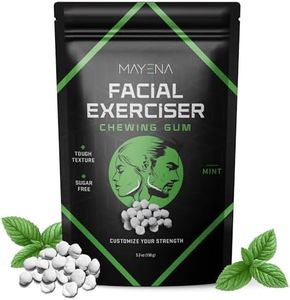 Mayena's Jawline Gum | 400 Pcs in 1 Pack | Sugar-Free Mint Chewing Gum | Tough Jaw Gum for Facial Exercising | Pearl-Sized Gums to Adjust Toughness | Slim, Sculpt & Define Your Face & Jawline