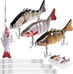 Annyswit 3 Pcs Multi Jointed Bass P