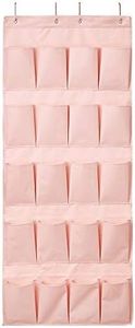 DormCo Hanging Over-The-Door Shoe Pockets - TUSK® College Storage - Rose Quartz